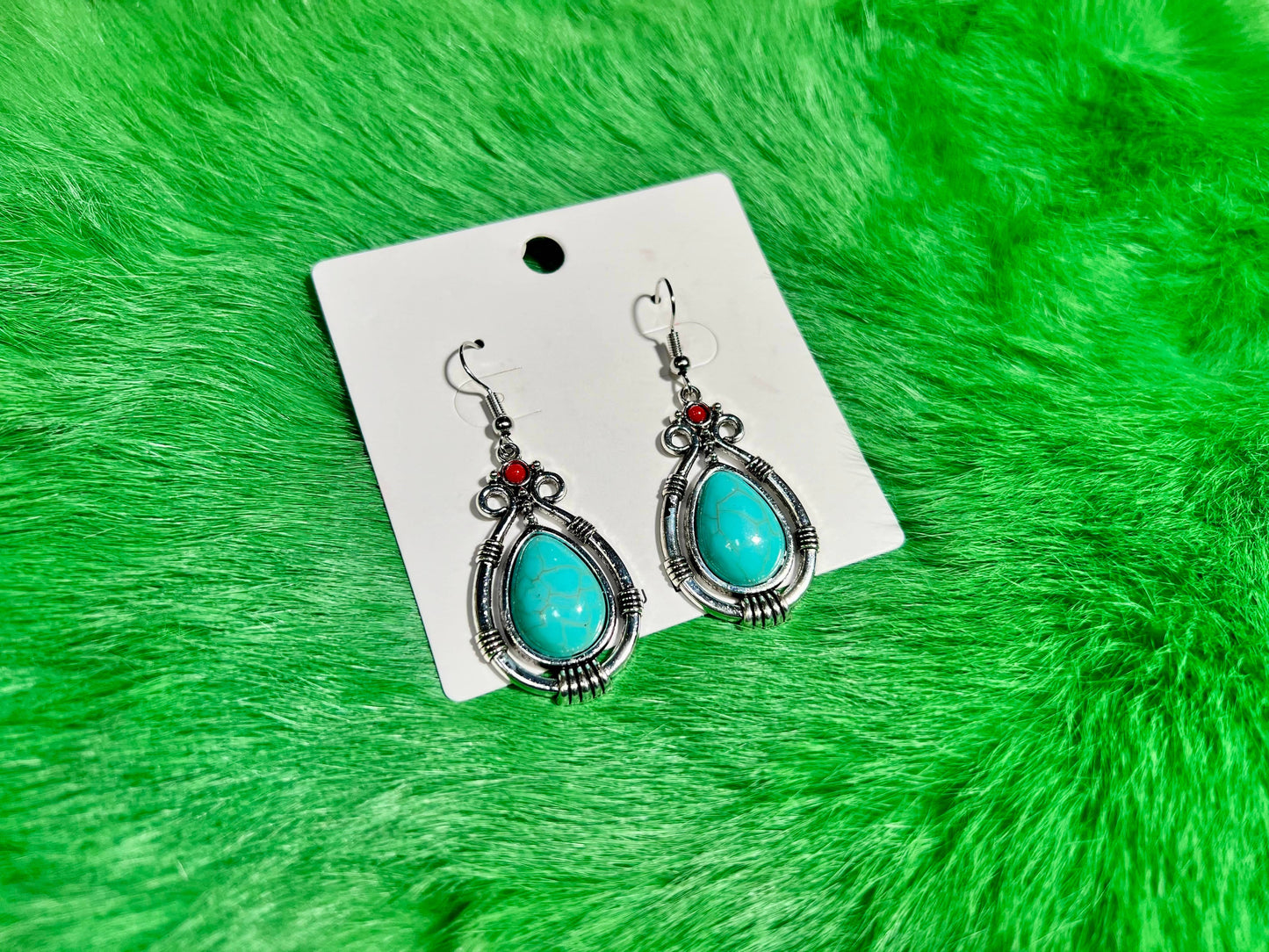 Turquoise Western Earrings