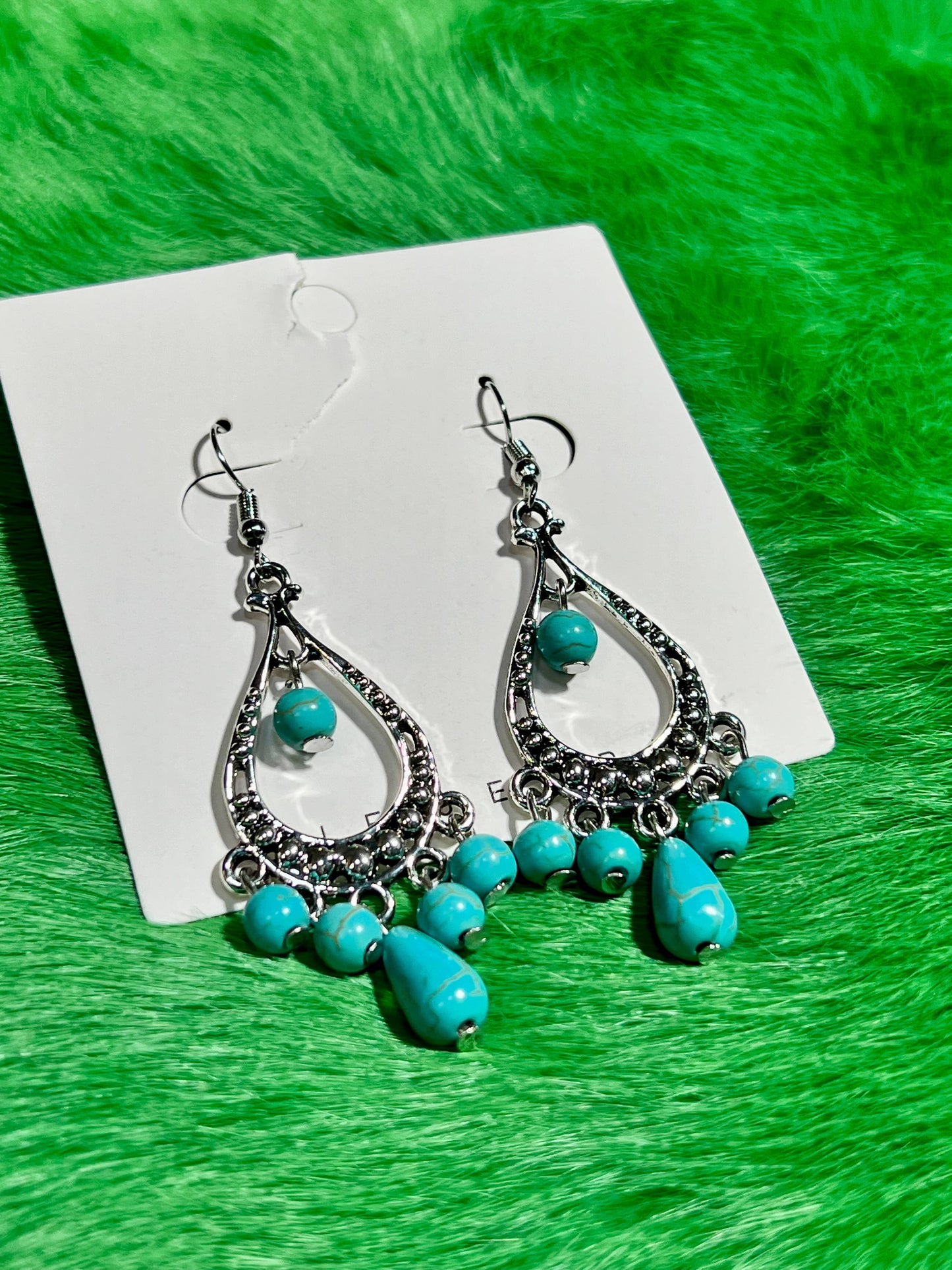 Turquoise Western Earrings