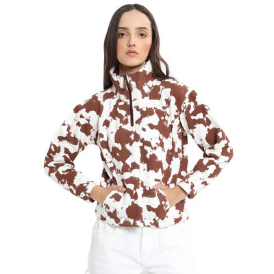 Cow Print Sweater