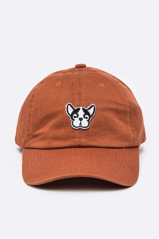 French Bulldog Patch Cotton Cap