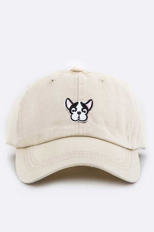 French Bulldog Patch Cotton Cap