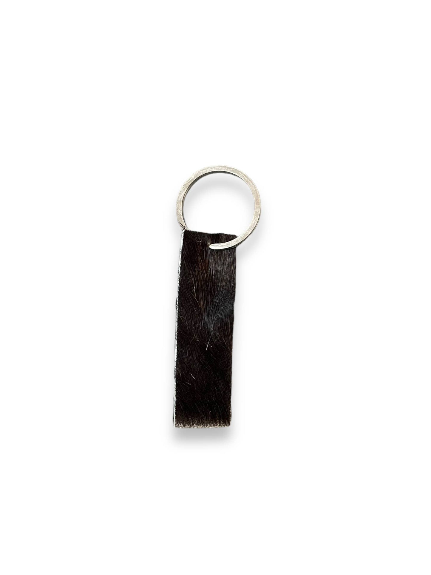 Alphabet Cowhide Key Chains