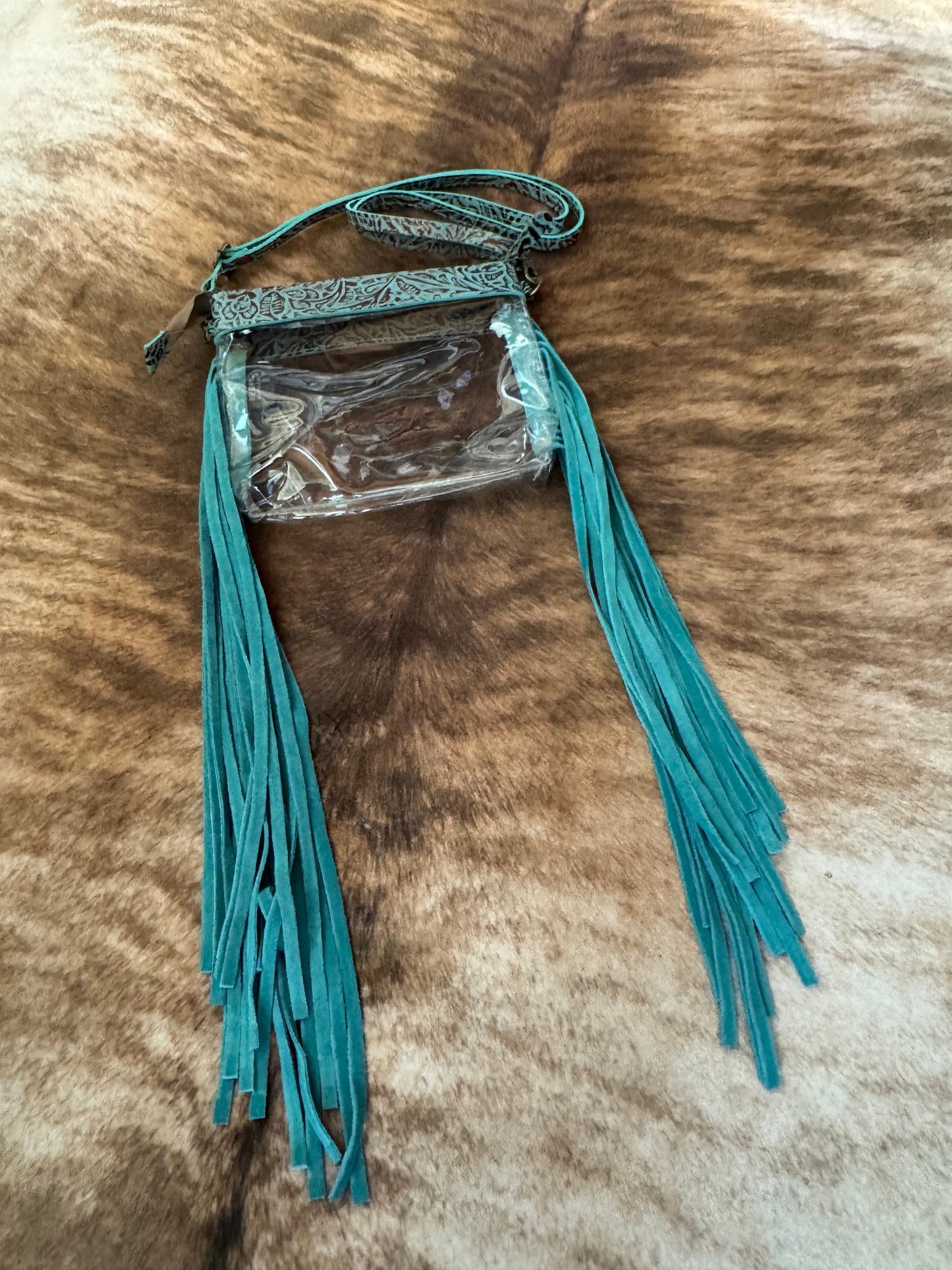 Beth Ridge Trail Short Clear Fringe Bag