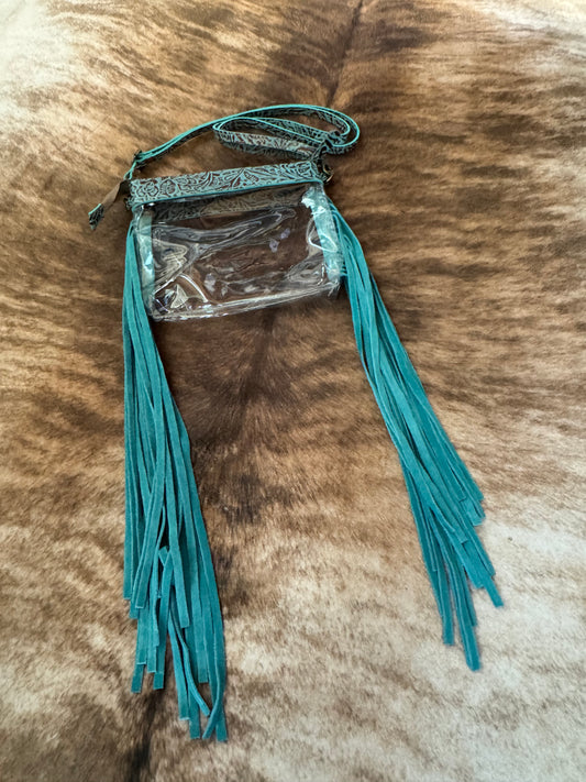 Beth Ridge Trail Short Clear Fringe Bag