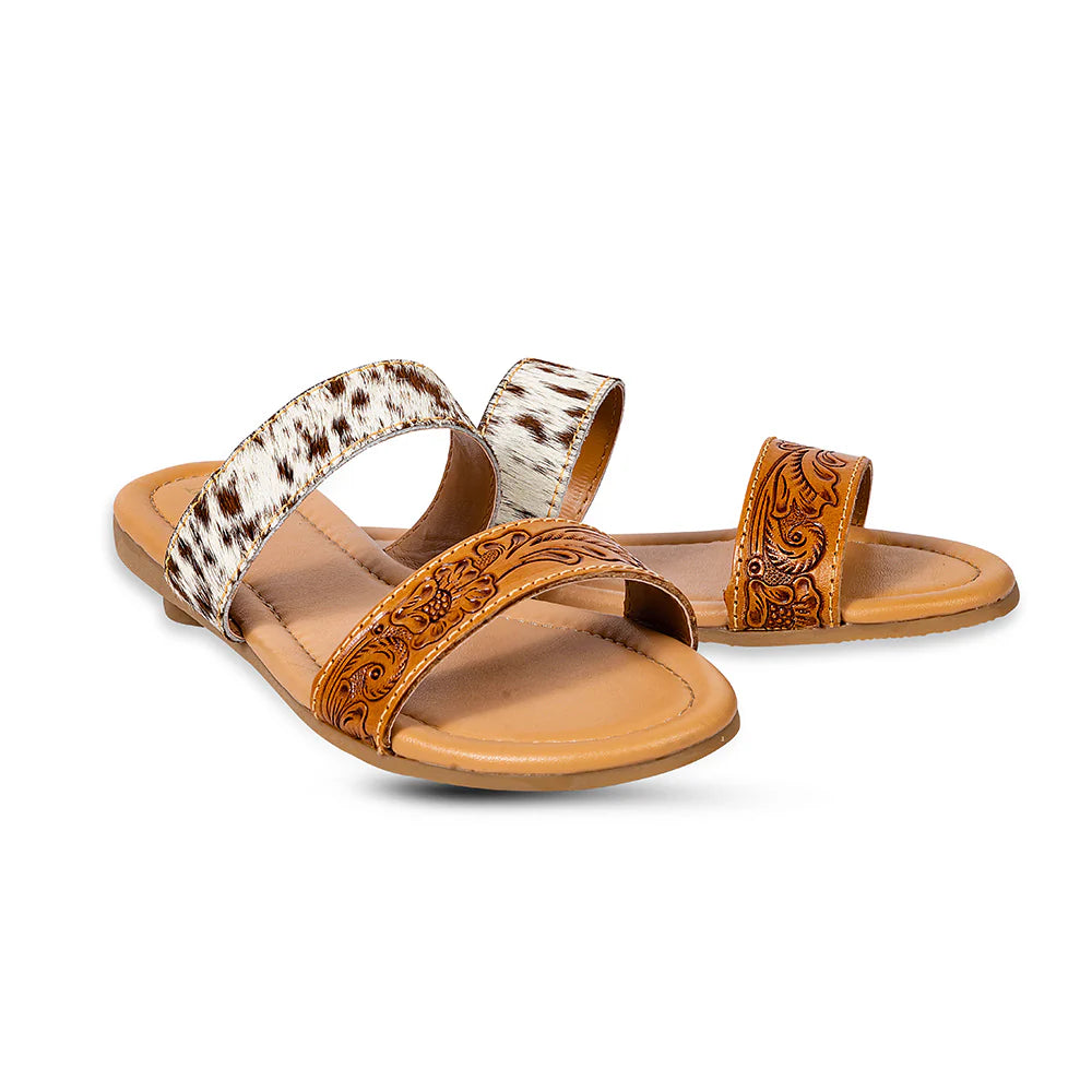 Lena Trail Handtooled Leather Sandals