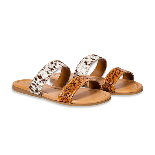 Lena Trail Handtooled Leather Sandals