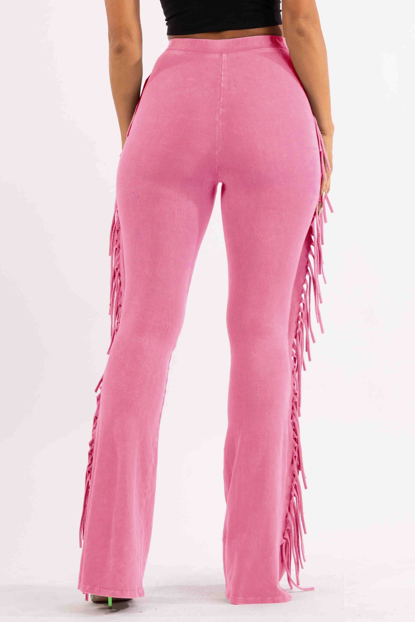 Fringe detailed pants