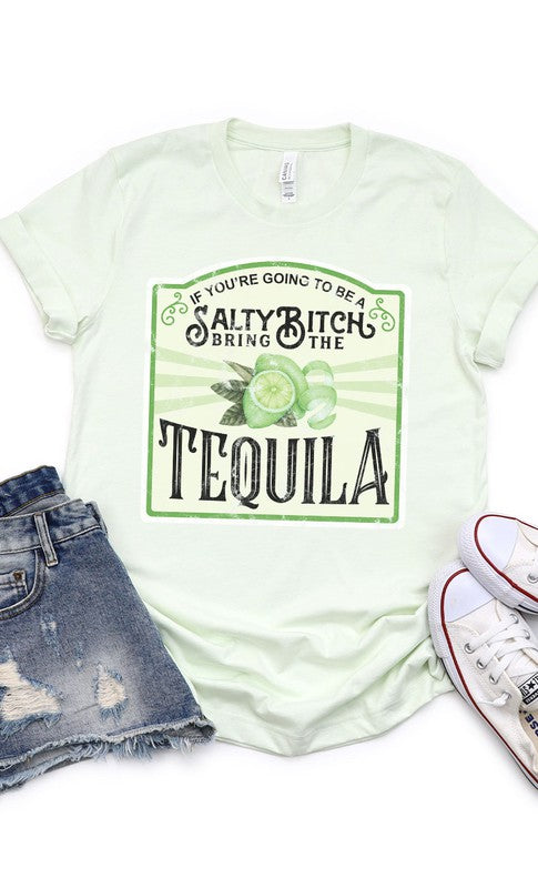 Salty Bitch Tequila Graphic Tee PLUS