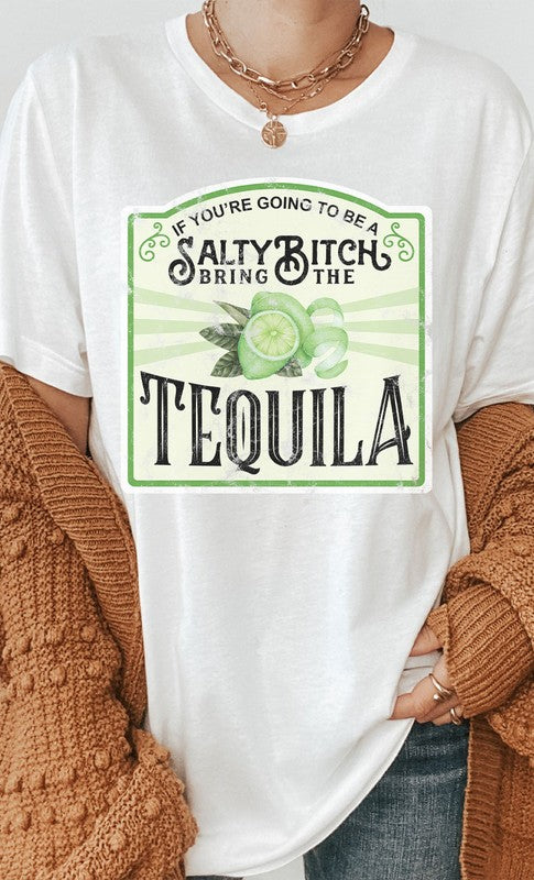 Salty Bitch Tequila Graphic Tee PLUS