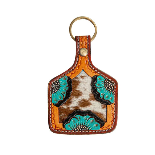 Glory of the Morning Hand-Tooled Key Chain