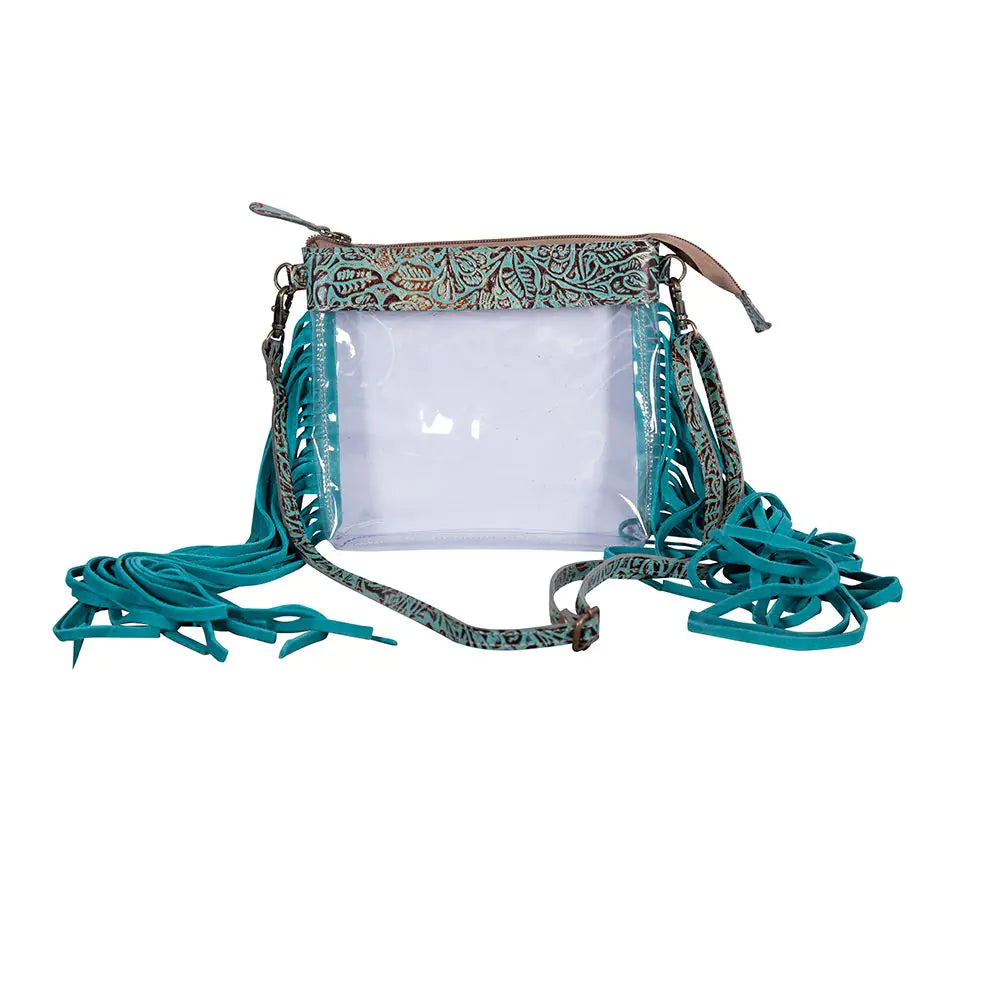 Beth Ridge Trail Short Clear Fringe Bag